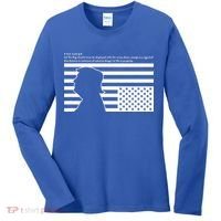 Distress Upside Down Flag Code Usa Save America Women's Long Sleeve Shirt thumb 0