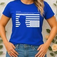 Distress Upside Down Flag Code Usa Save America Women's T-Shirt thumb 2