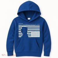 Distress Upside Down Flag Code Usa Save America Kids Hoodie thumb 0