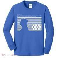 Distress Upside Down Flag Code Usa Save America Kids Long Sleeve Shirt thumb 0
