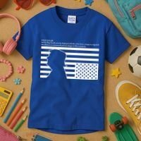 Distress Upside Down Flag Code Usa Save America Kids T-Shirt thumb 3