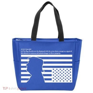Distress Upside Down Flag Code Usa Save America Tote Bag