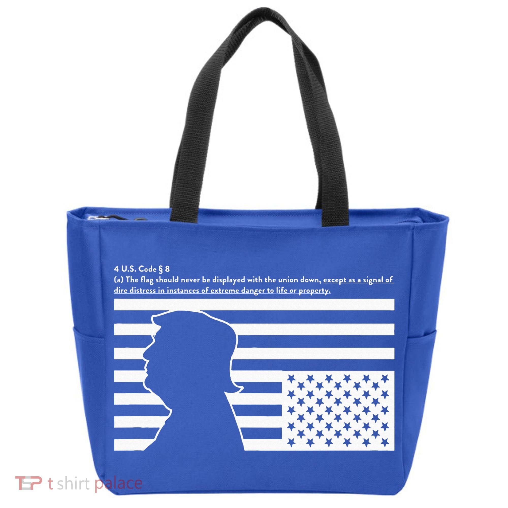 Distress Upside Down Flag Code Usa Save America Tote Bag