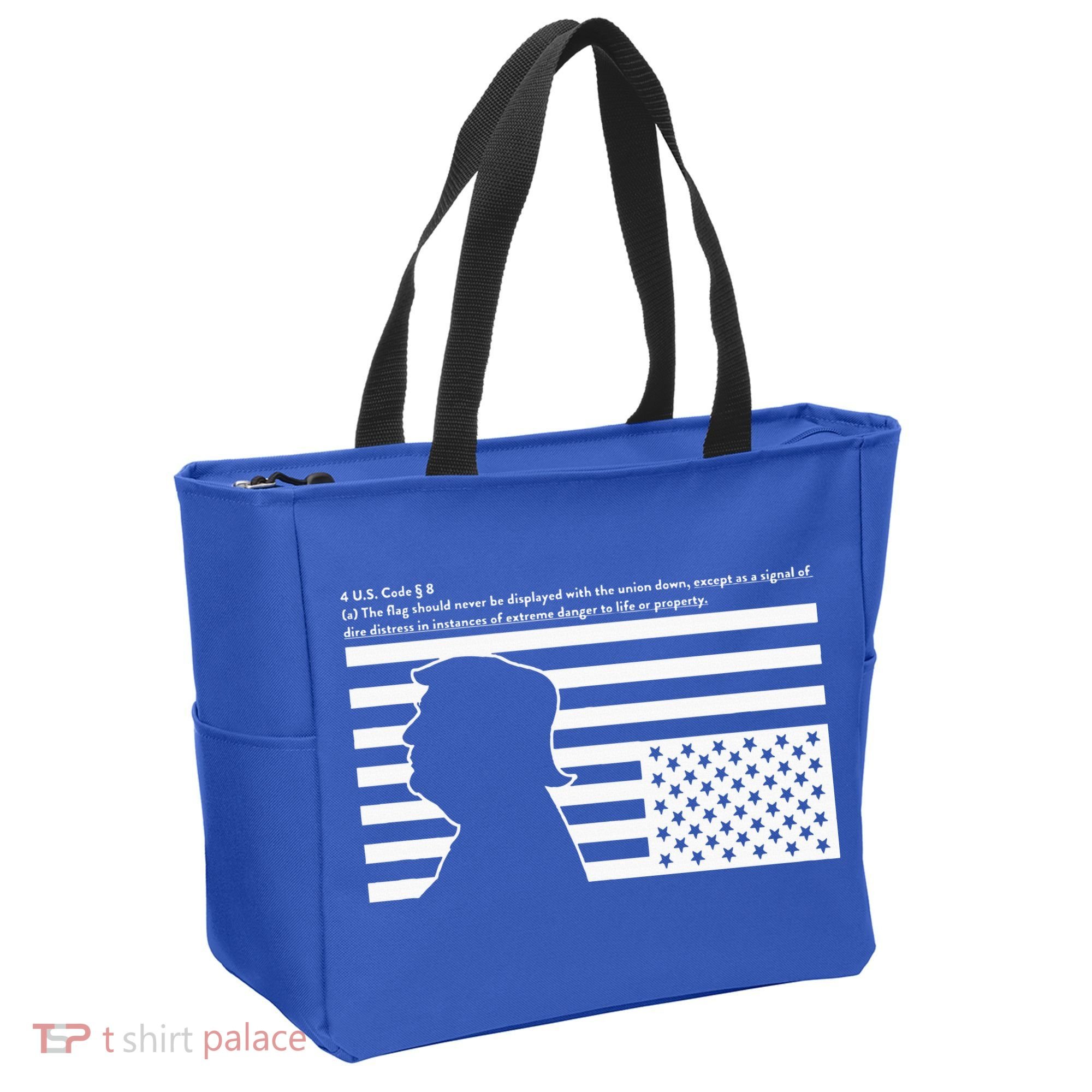 Distress Upside Down Flag Code Usa Save America Tote Bag