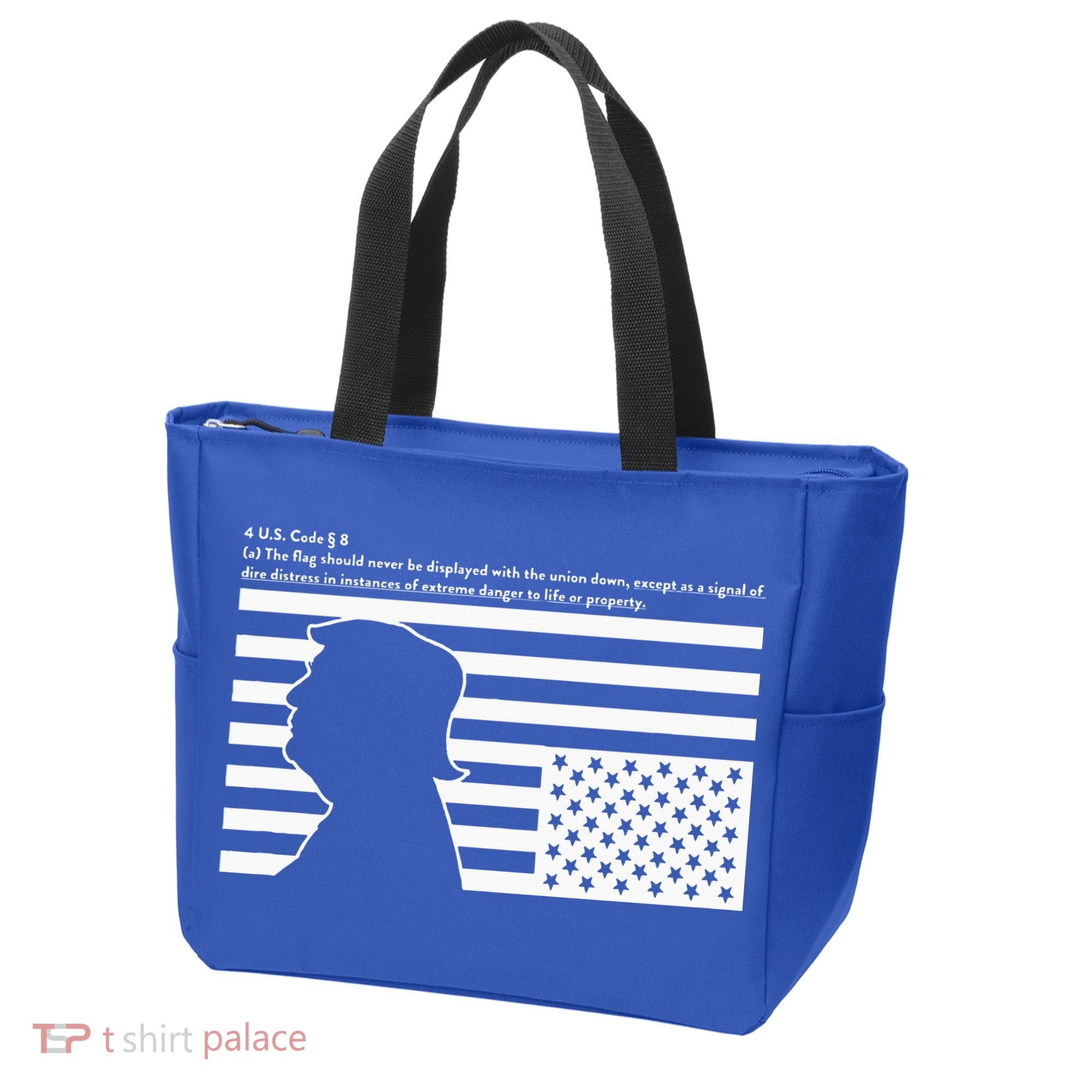 Distress Upside Down Flag Code Usa Save America Tote Bag