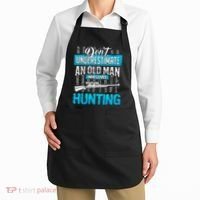 Don't Under Estimate An Old Man Who Loves Hunting Apron thumb 2