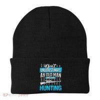 Don't Under Estimate An Old Man Who Loves Hunting Beanie thumb 0
