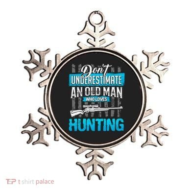 Don't Under Estimate An Old Man Who Loves Hunting Ornament