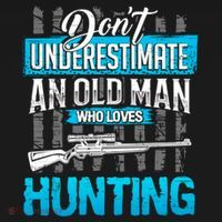 Don't Under Estimate An Old Man Who Loves Hunting Baby Bodysuit thumb 2
