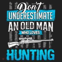 Don't Under Estimate An Old Man Who Loves Hunting Hat thumb 2