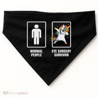 Dabbing Unicorn Eye Surgery Survivor Recovery Get Well Gift USA-Made Doggie Bandana thumb 0