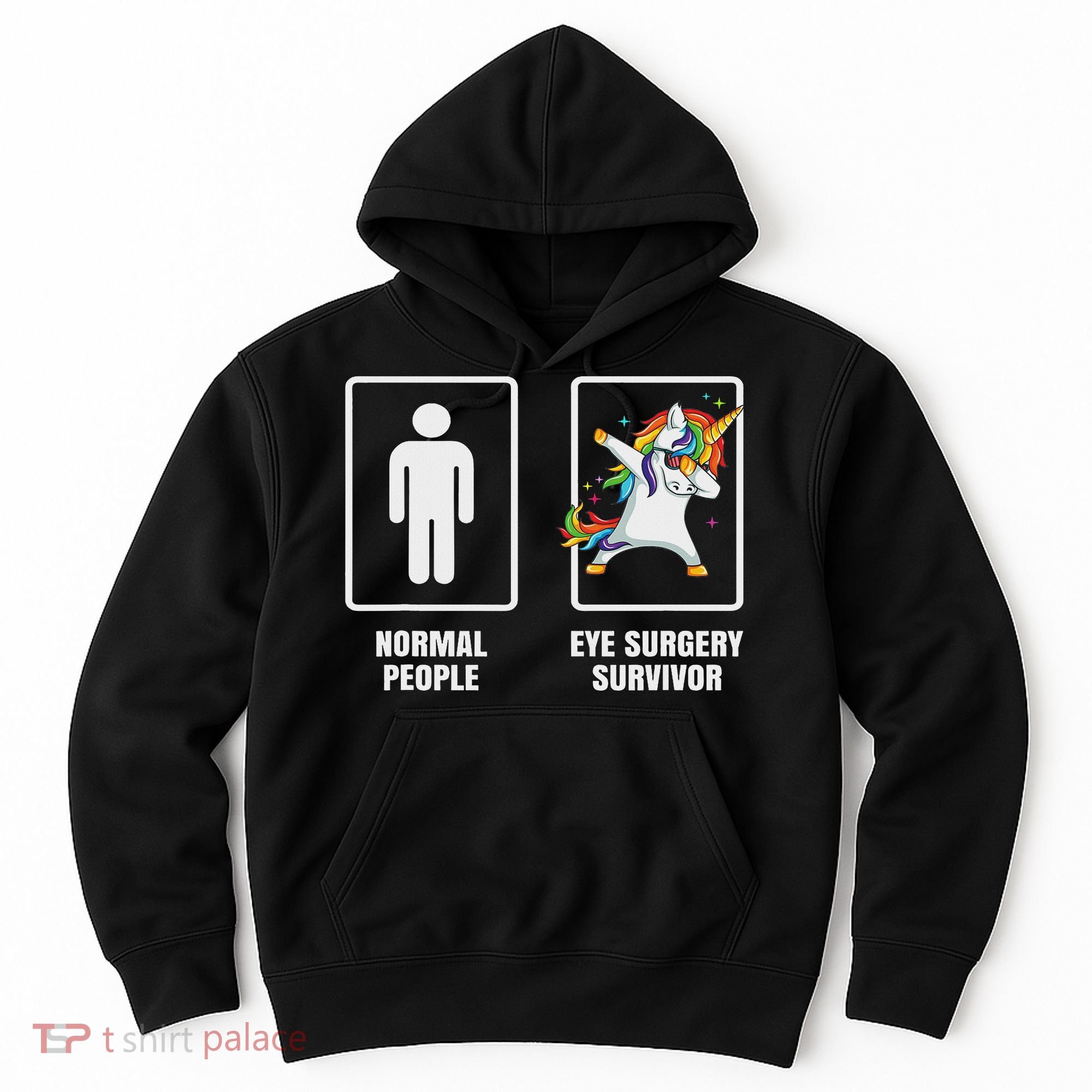 Dabbing Unicorn Eye Surgery Survivor Recovery Get Well Gift Hoodie