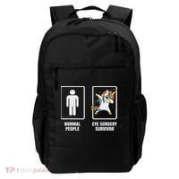 Dabbing Unicorn Eye Surgery Survivor Recovery Get Well Gift Backpack thumb 0
