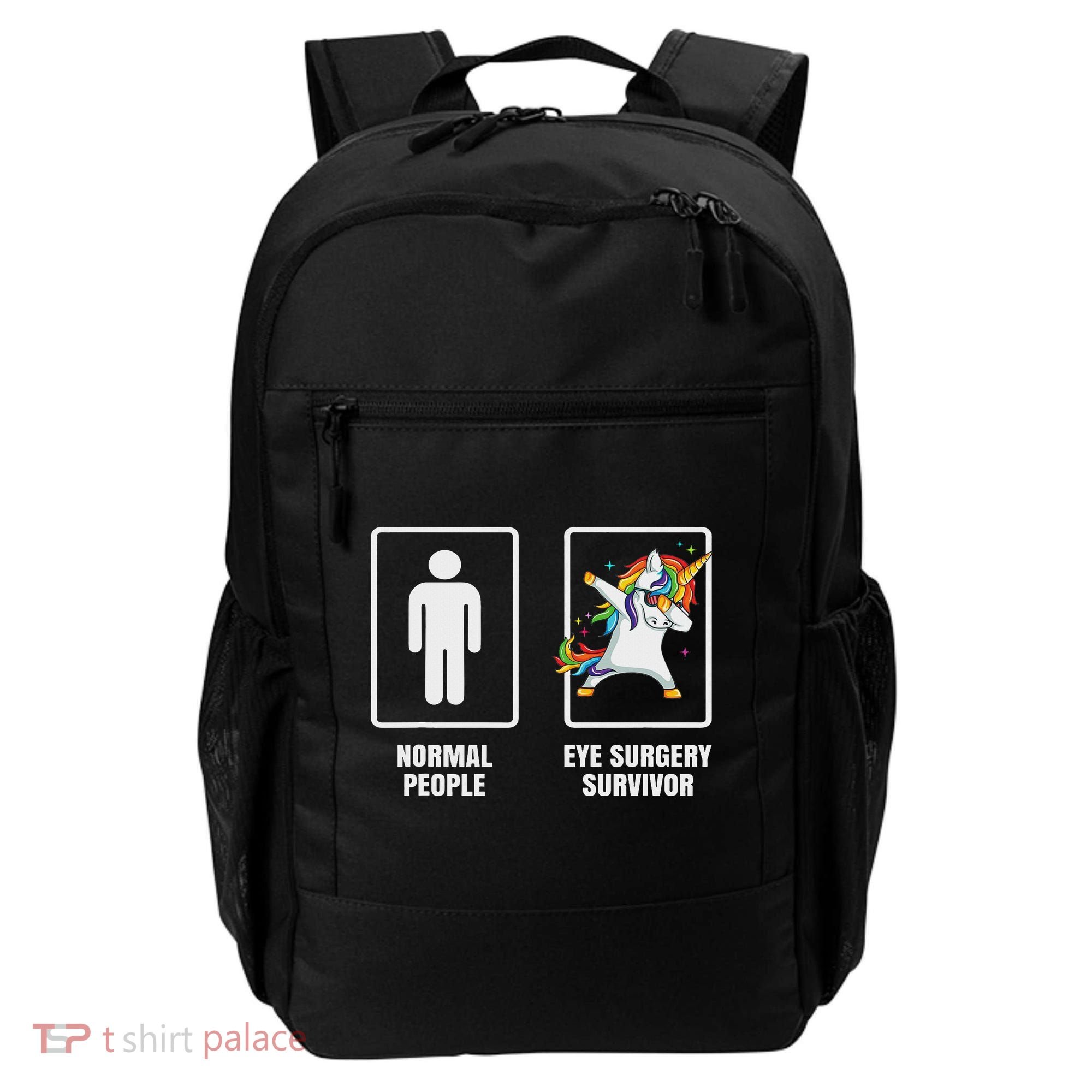 Dabbing Unicorn Eye Surgery Survivor Recovery Get Well Gift Backpack