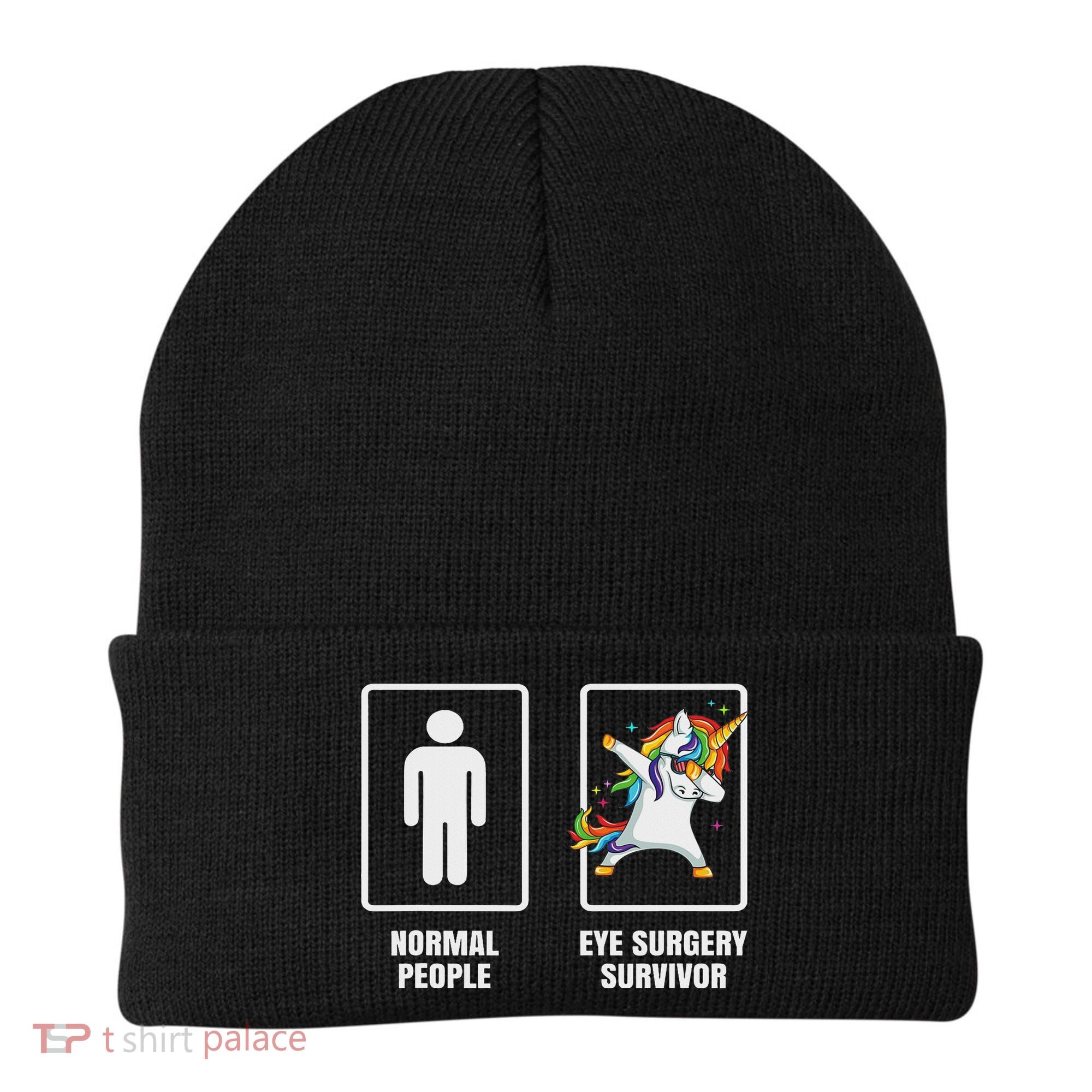 Dabbing Unicorn Eye Surgery Survivor Recovery Get Well Gift Beanie