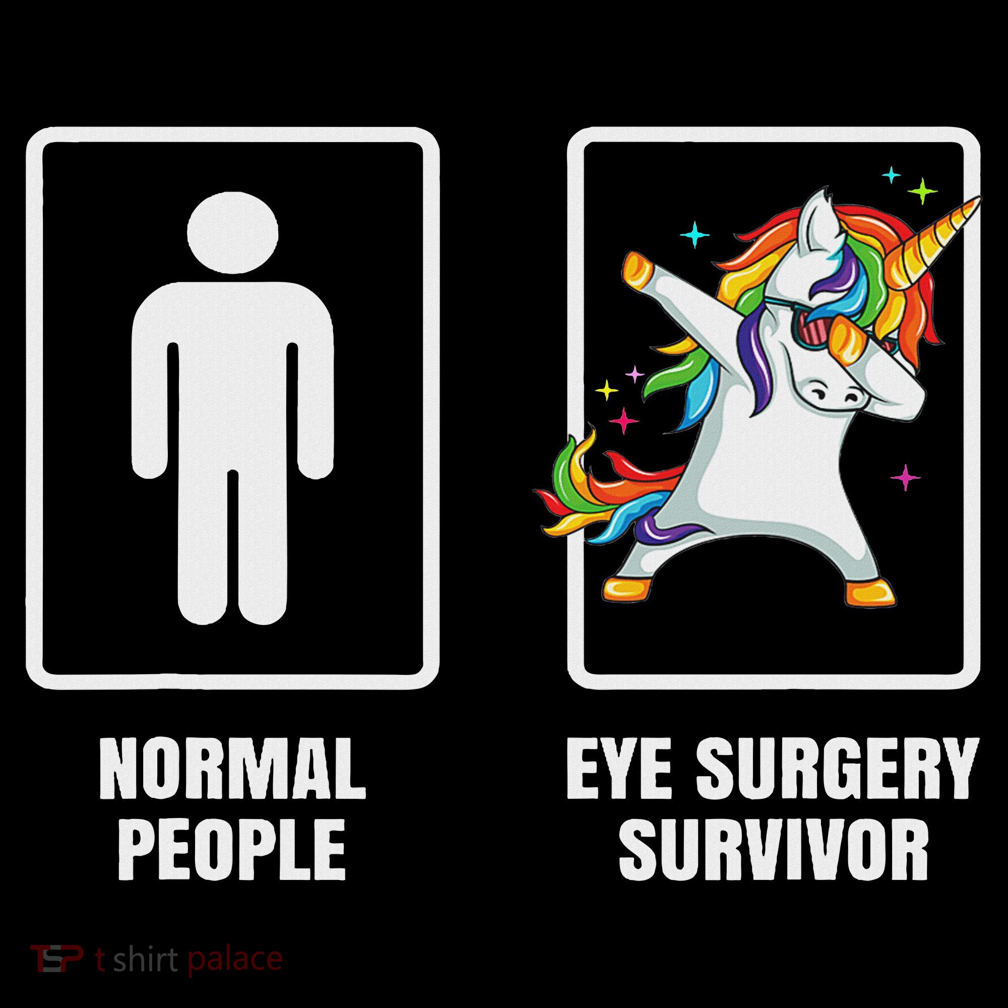 Dabbing Unicorn Eye Surgery Survivor Recovery Get Well Gift Women's Hoodie