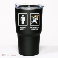 Dabbing Unicorn Eye Surgery Survivor Recovery Get Well Gift Tumbler thumb 0