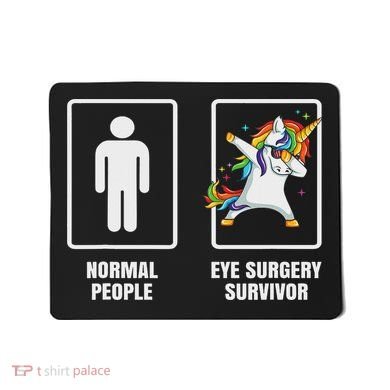 Dabbing Unicorn Eye Surgery Survivor Recovery Get Well Gift Mousepad