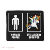 Dabbing Unicorn Eye Surgery Survivor Recovery Get Well Gift Mousepad thumb 0