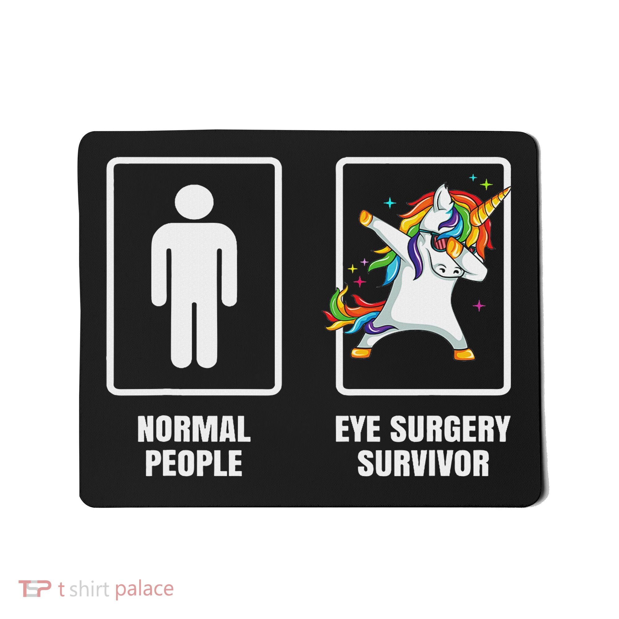 Dabbing Unicorn Eye Surgery Survivor Recovery Get Well Gift Mousepad