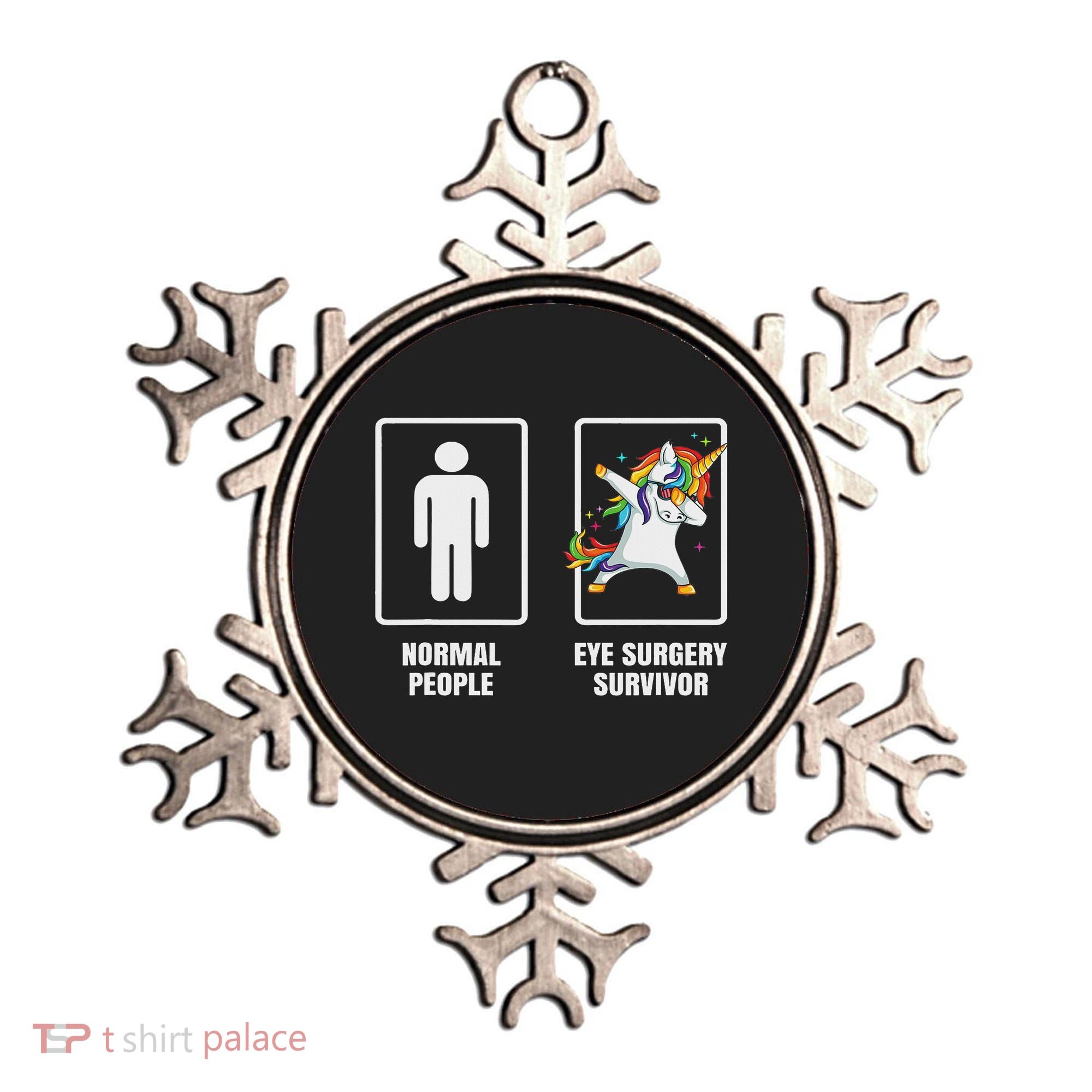 Dabbing Unicorn Eye Surgery Survivor Recovery Get Well Gift Ornament