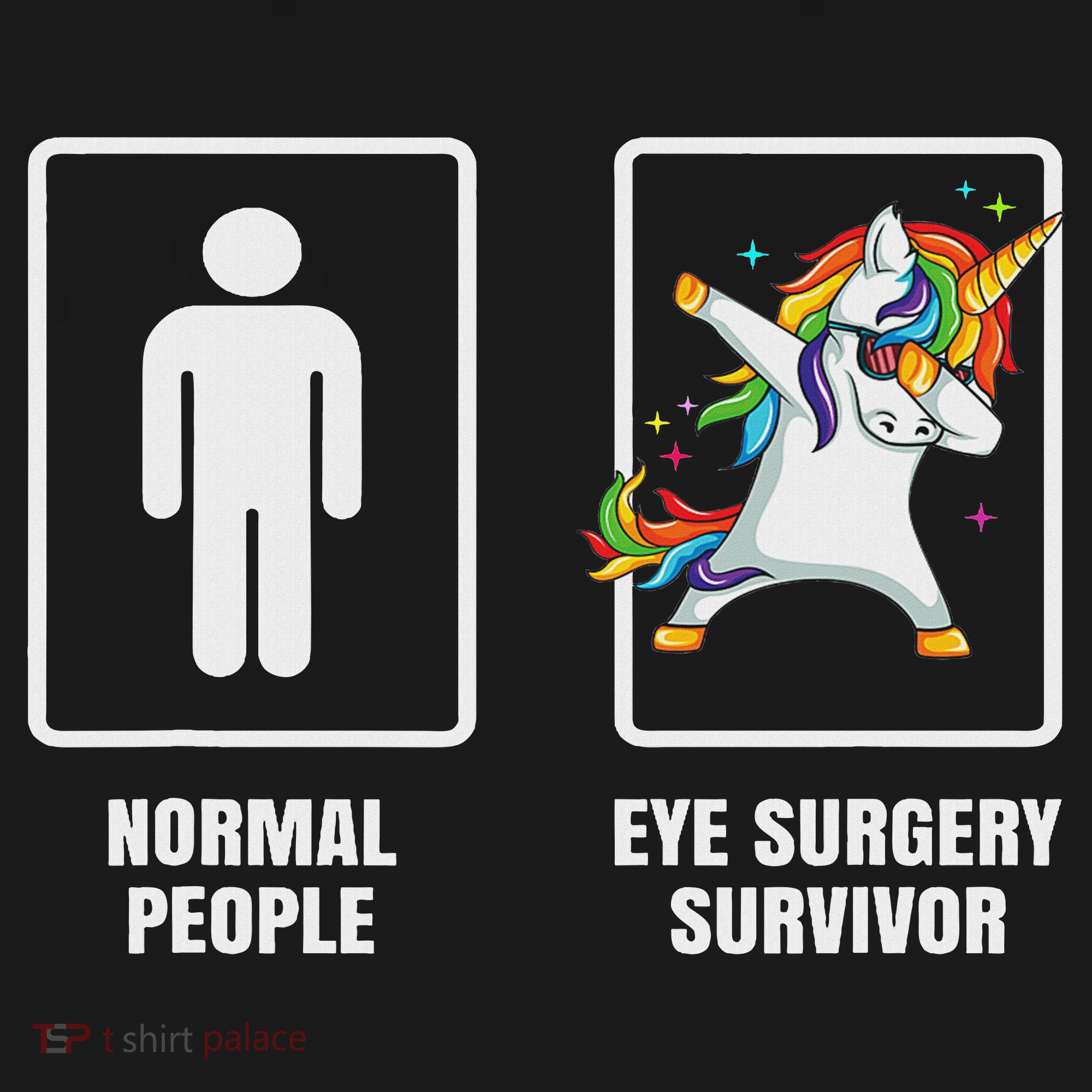 Dabbing Unicorn Eye Surgery Survivor Recovery Get Well Gift Women's Tank Top