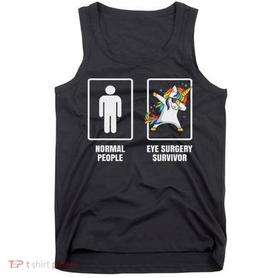 Dabbing Unicorn Eye Surgery Survivor Recovery Get Well Gift Tank Top