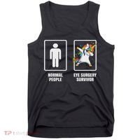 Dabbing Unicorn Eye Surgery Survivor Recovery Get Well Gift Tank Top thumb 0