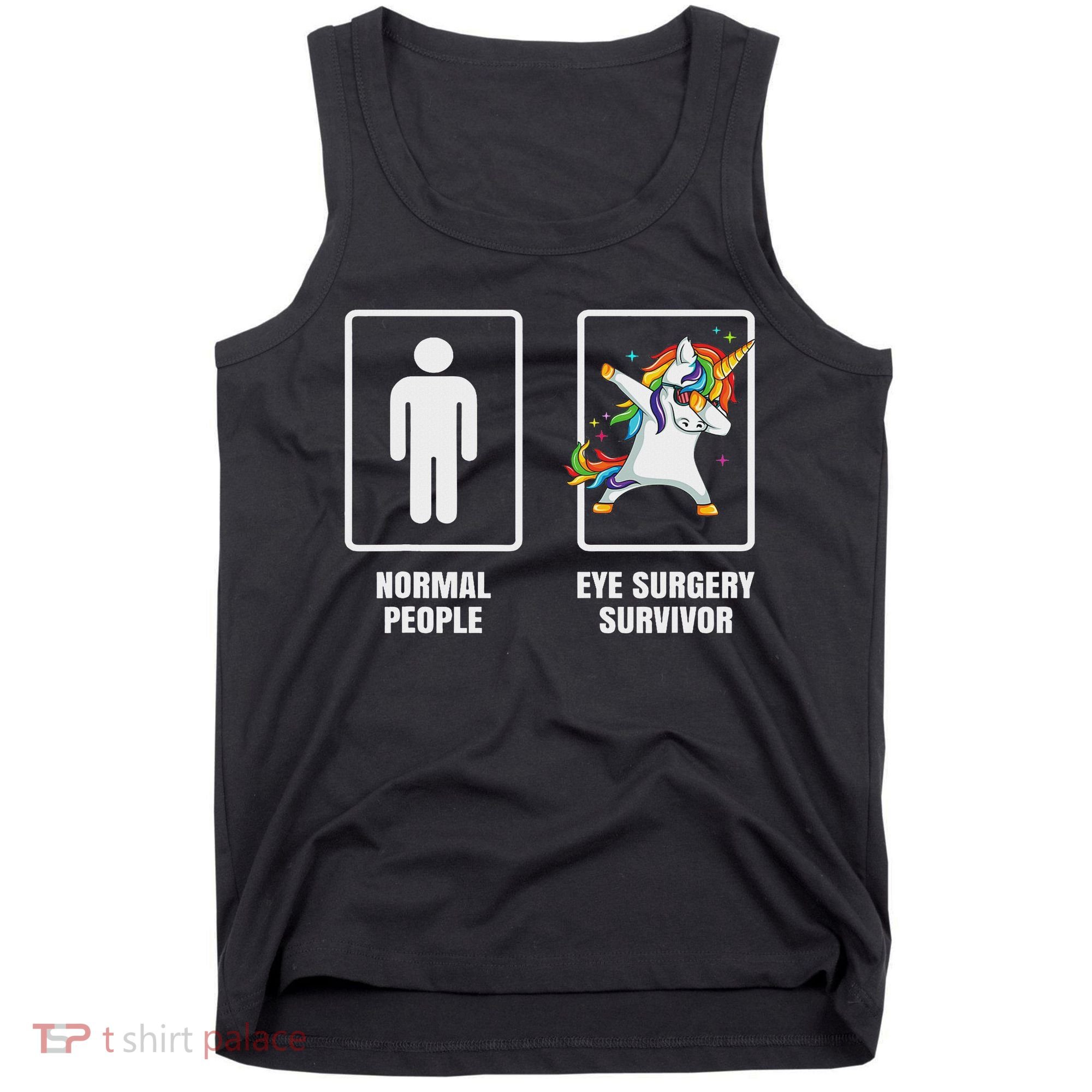 Dabbing Unicorn Eye Surgery Survivor Recovery Get Well Gift Tank Top