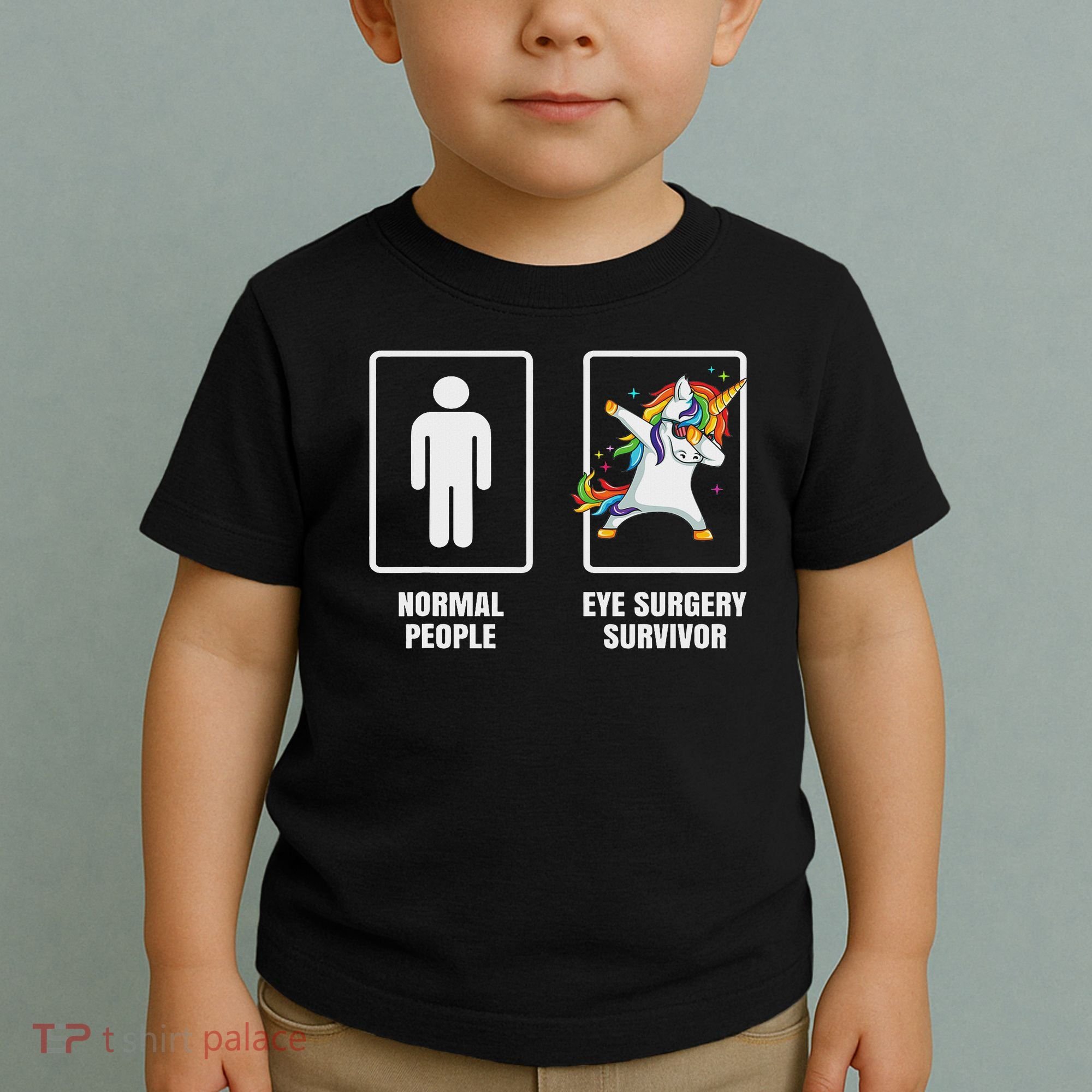 Dabbing Unicorn Eye Surgery Survivor Recovery Get Well Gift Toddler T-Shirt