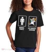 Dabbing Unicorn Eye Surgery Survivor Recovery Get Well Gift Kids T-Shirt thumb 2