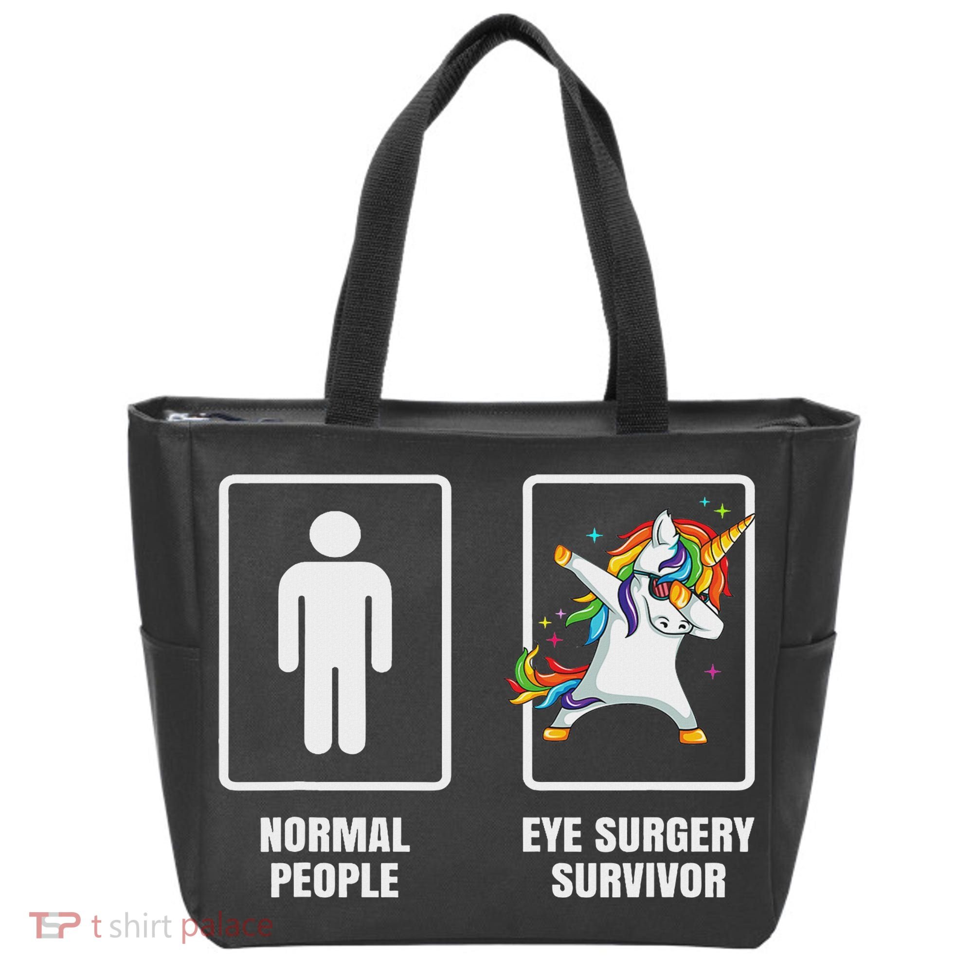 Dabbing Unicorn Eye Surgery Survivor Recovery Get Well Gift Tote Bag
