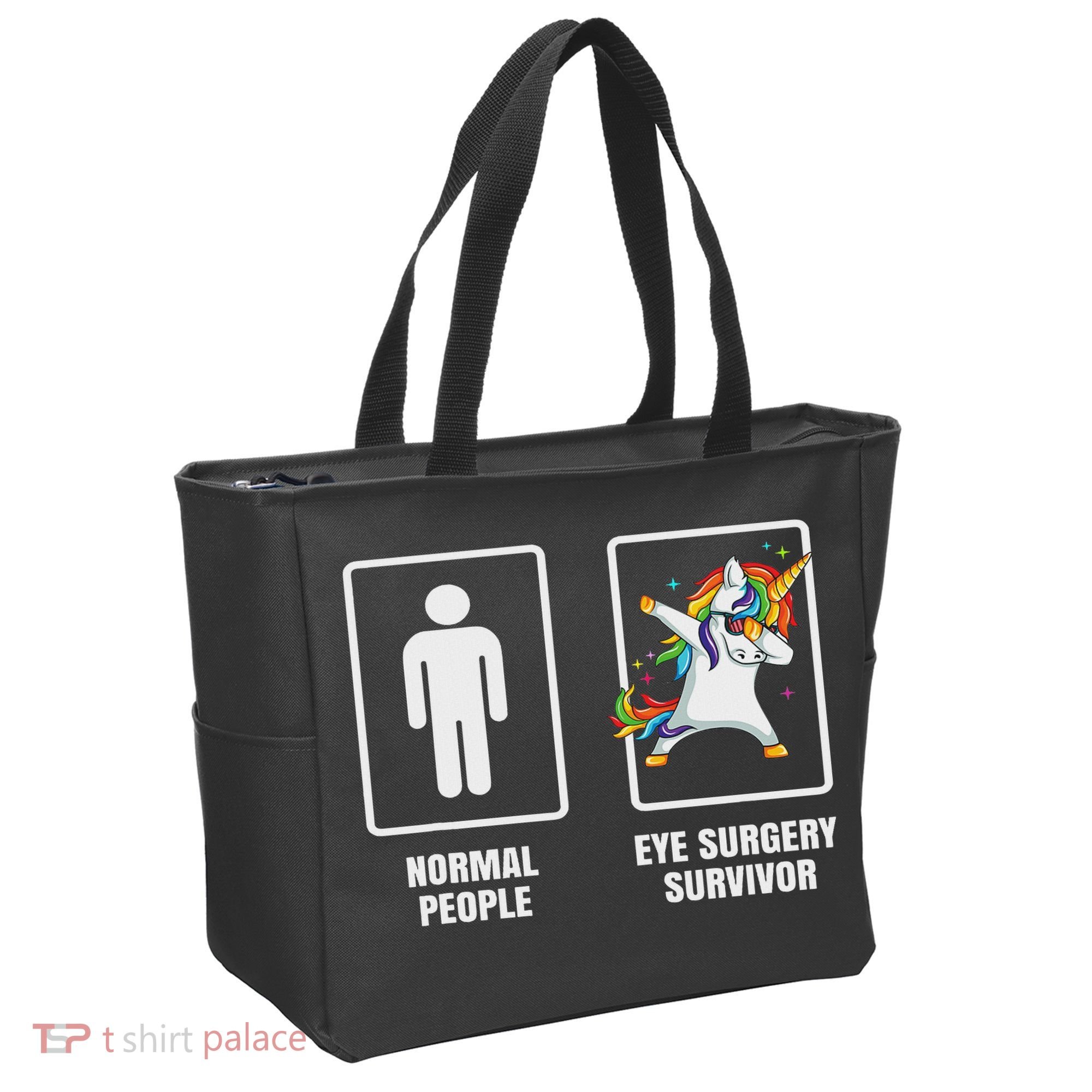 Dabbing Unicorn Eye Surgery Survivor Recovery Get Well Gift Tote Bag
