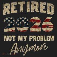 Distressed USA Flag Retired 2026 Not My Problem Anymore 11oz C Handle Ceramic Mug thumb 5
