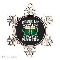 Drink Up Fuckers Funny St Patricks Day Beer Lover Bitches Ornament thumb 0