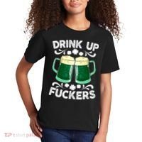 Drink Up Fuckers Funny St Patricks Day Beer Lover Bitches Kids T-Shirt thumb 2