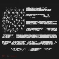Distressed Usa Flag Gift USA-Made Doggie Bandana thumb 2
