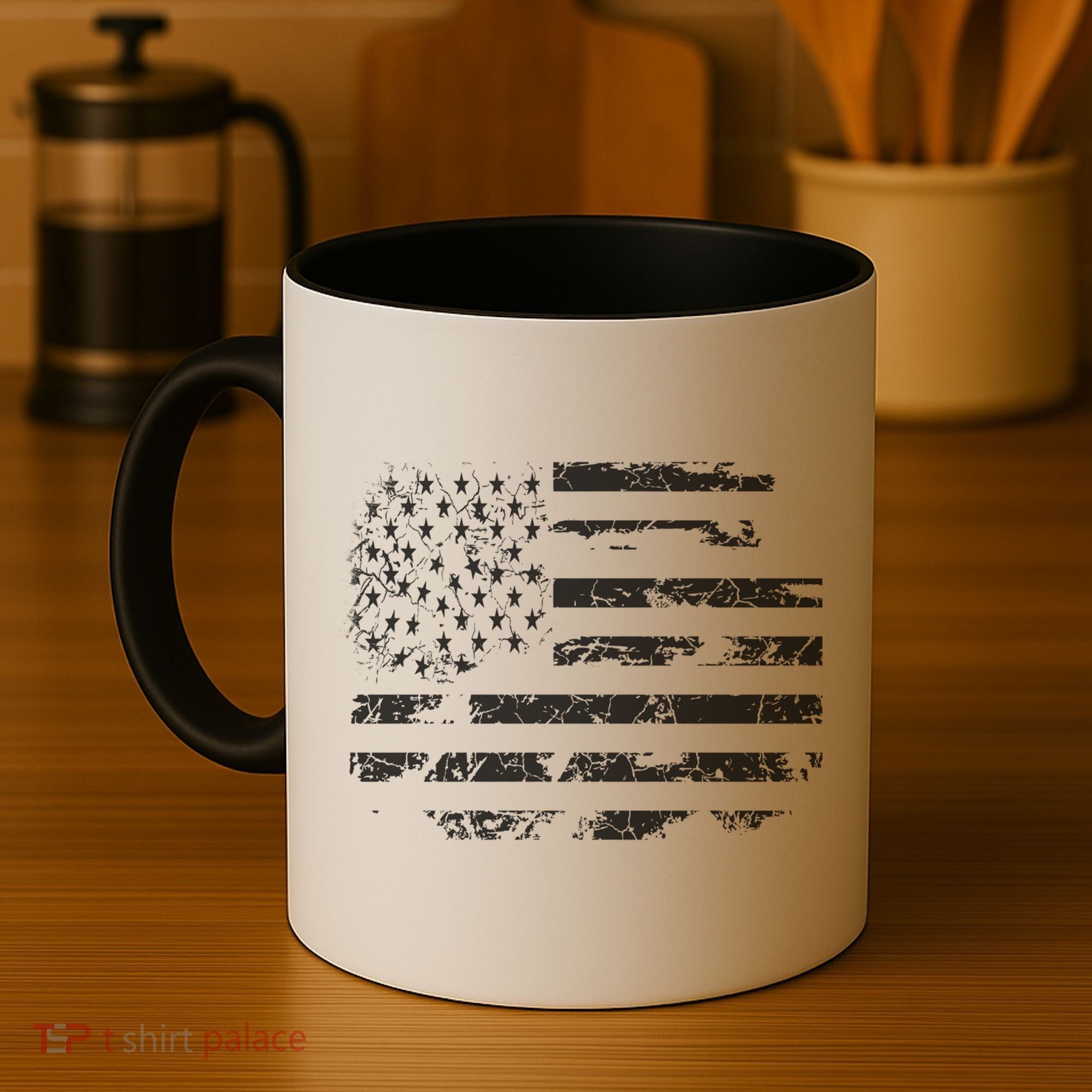 Distressed Usa Flag Gift Coffee Mug