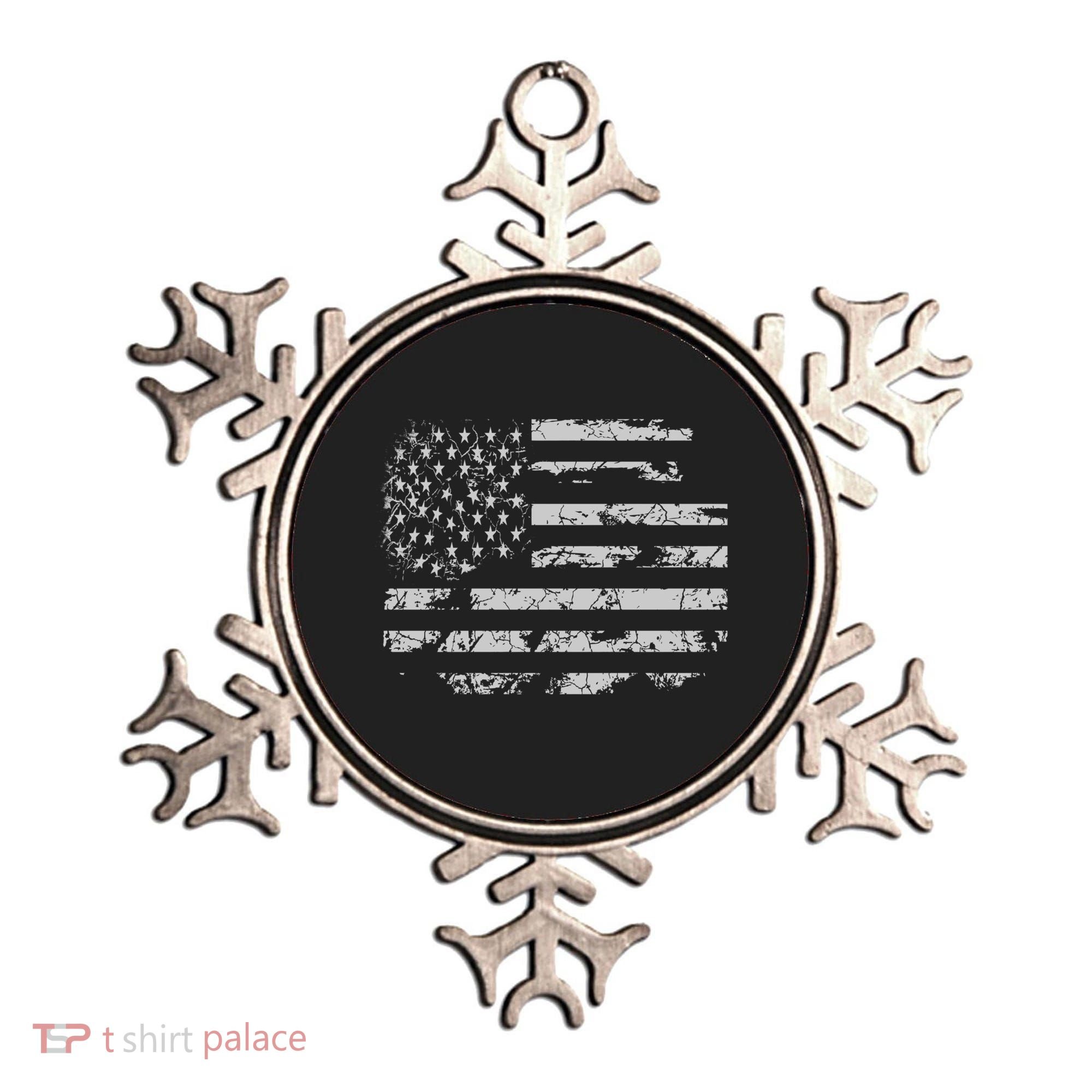 Distressed Usa Flag Gift Ornament