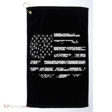 Distressed Usa Flag Gift Golf Towel
