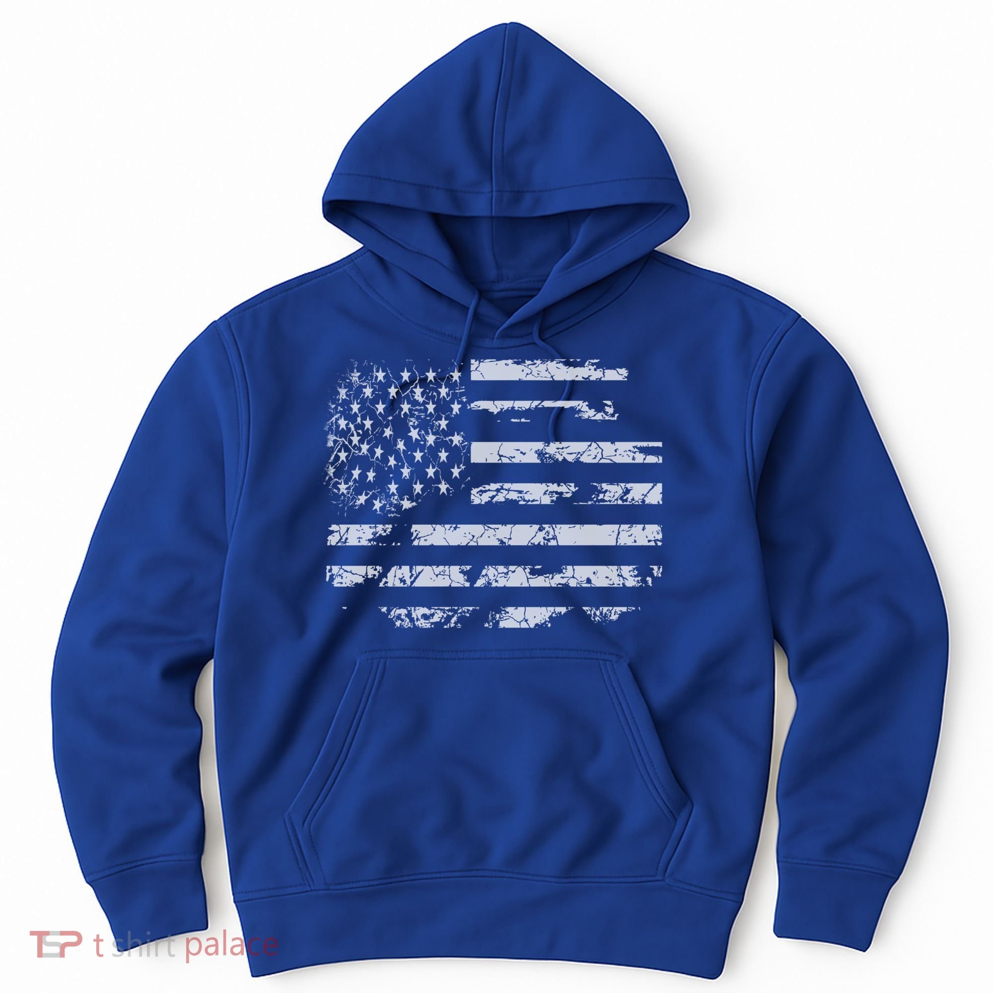 Distressed Usa Flag Gift Hoodie