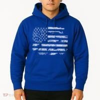 Distressed Usa Flag Gift Hoodie thumb 2