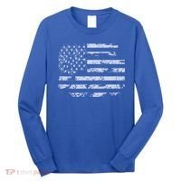 Distressed Usa Flag Gift Long Sleeve Shirt thumb 0