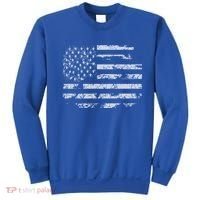 Distressed Usa Flag Gift Sweatshirt thumb 0