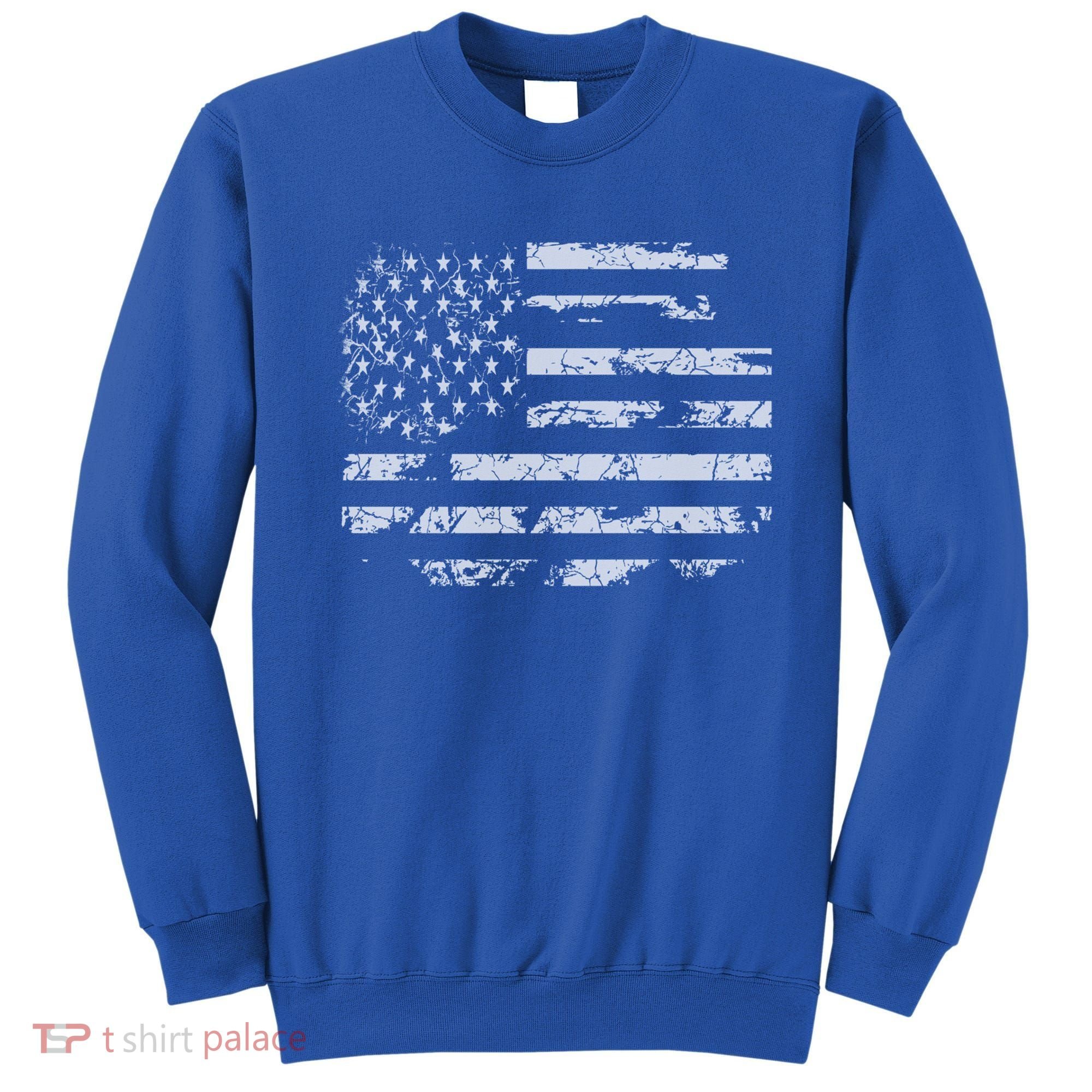 Distressed Usa Flag Gift Sweatshirt