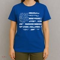 Distressed Usa Flag Gift T-Shirt thumb 4