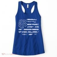 Distressed Usa Flag Gift Women's Tank Top thumb 0