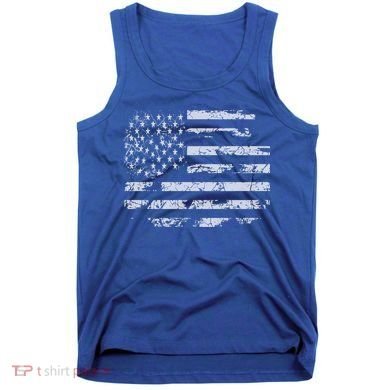 Distressed Usa Flag Gift Tank Top