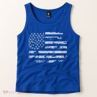 Distressed Usa Flag Gift Tank Top thumb 2