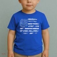 Distressed Usa Flag Gift Toddler T-Shirt thumb 2